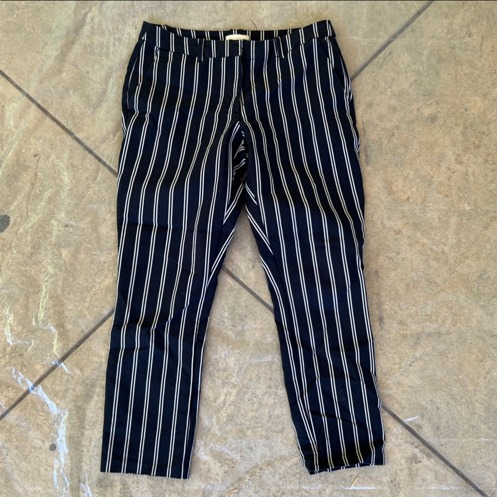 Striped Black/White Pants